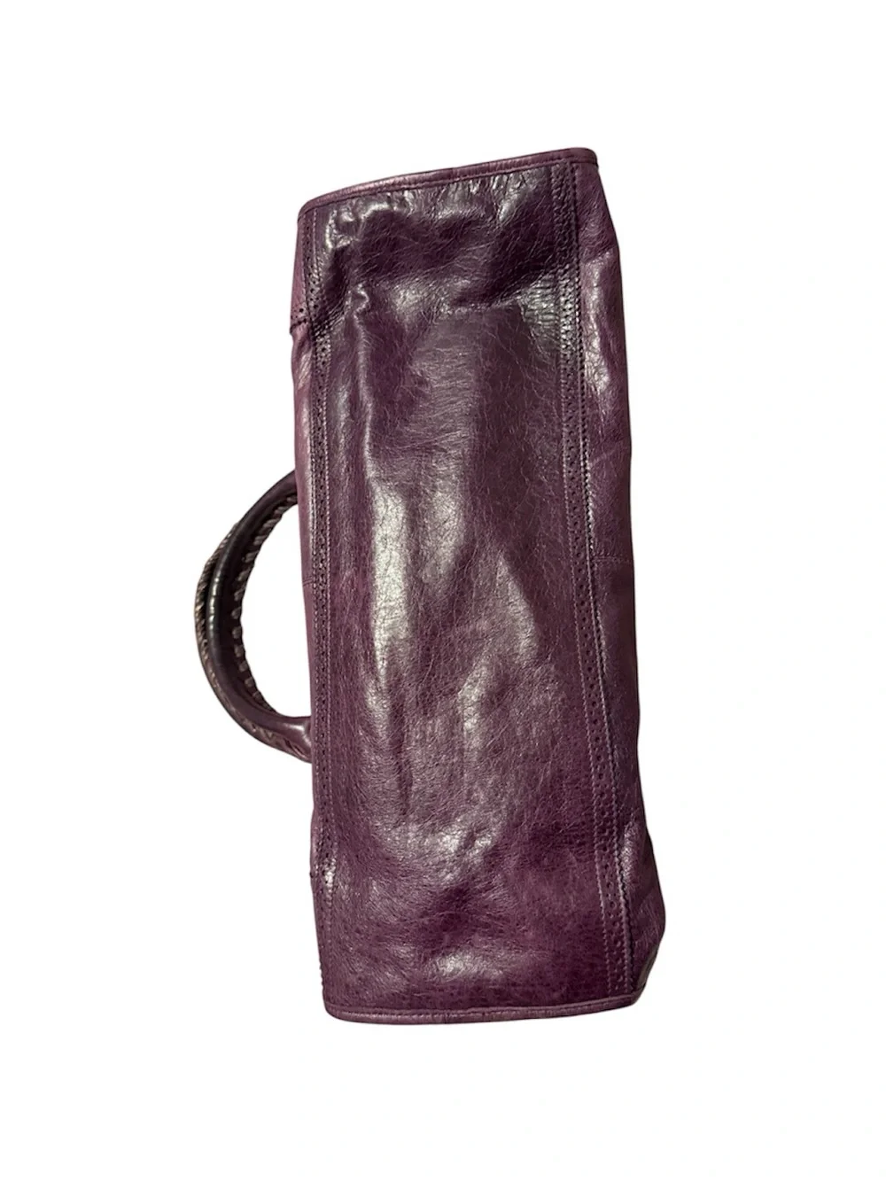 Balenciaga Purple Giant Covered Brogues City Bag